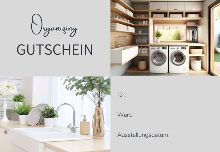 Organizing Gutschein